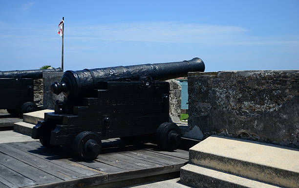 istock cannons at Castillo de San Marcos fort 476360617