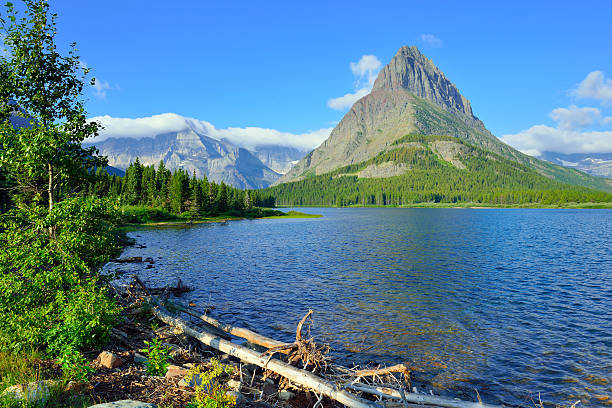 istock Swiftcurrent lake in high alpine landscape 476365512