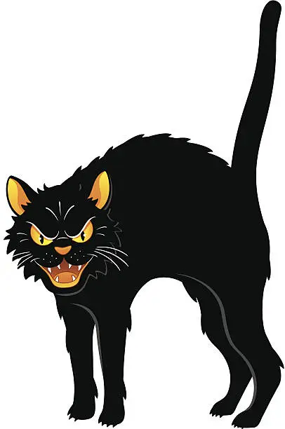 Vector illustration of Halloween Cat