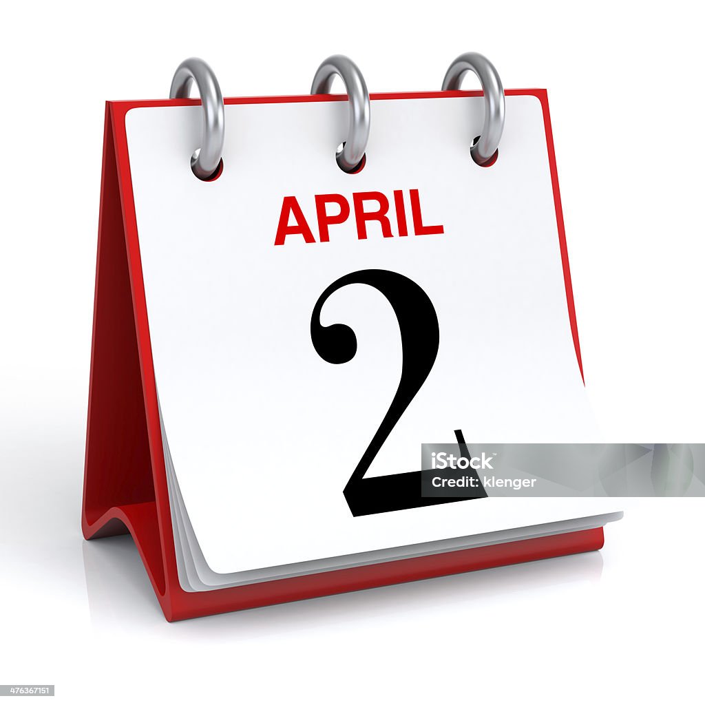 Calendário de Abril - Royalty-free Abril Foto de stock