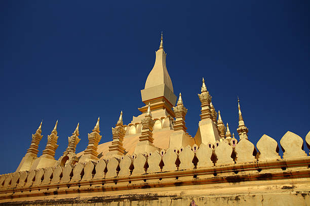 istock Pha That Luang in Vientiane with sky Background 476369163