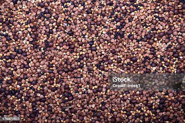 Fondo Mezcla De Semillas Foto de stock y más banco de imágenes de Agricultura - Agricultura, Alforfón, Alimento