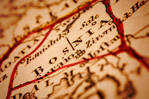 istock Bosnia on an Antique map 476370924