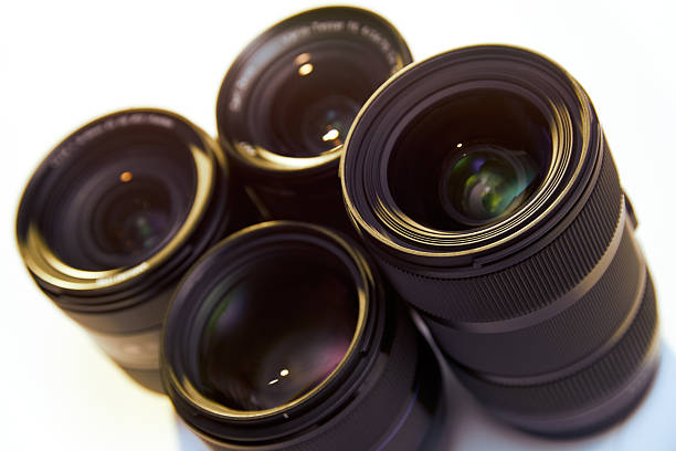 istock Studio Shot Of DSLR Lenses Isolated On White Background 476371100