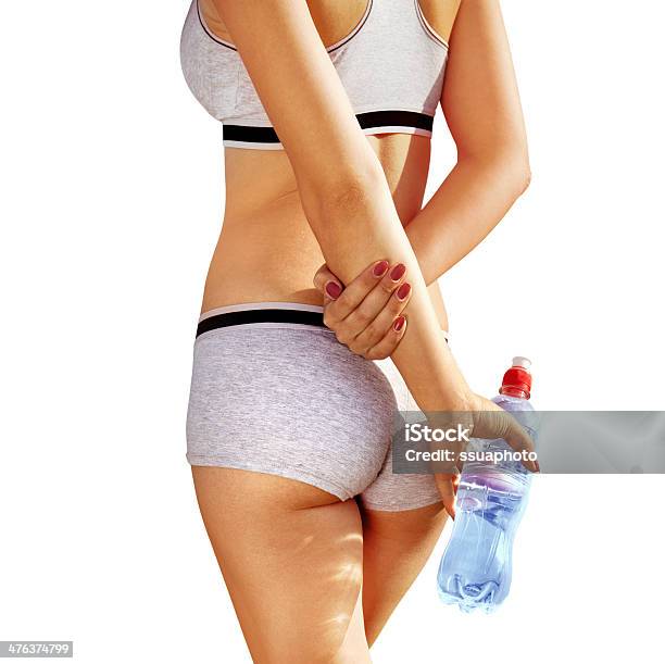 Back Of Sportwoman Stock Photo - Download Image Now - Abdominal Muscle, Close-up, Women