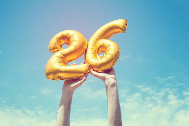 istock Gold number 26 balloon 476375364