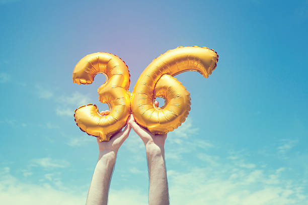 istock Gold number 36 balloon 476375380