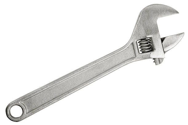 Spanner wrench the metal Spanner wrench the metal on a white background adjustable wrench photos stock pictures, royalty-free photos & images