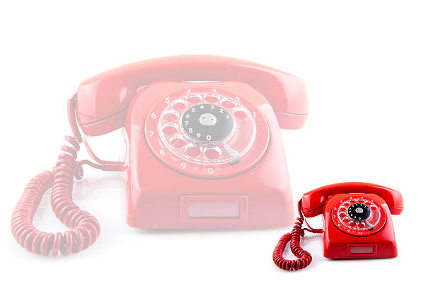 istock Telephone concept old red phone 476376041