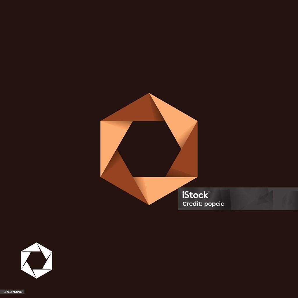 Heksagonal Simbol Origami Heksagonal Ilustrasi Stok - Unduh Gambar Sekarang - 2015 ...