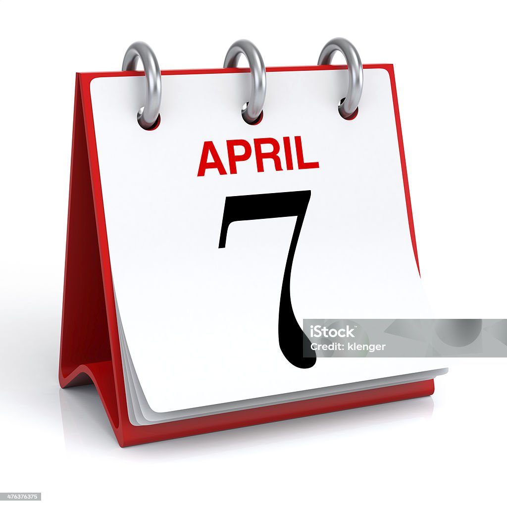 Aprile calendario - Foto stock royalty-free di Aprile