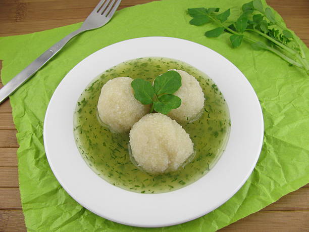 istock Cooked potato dumplings and watercress sauce 476378456