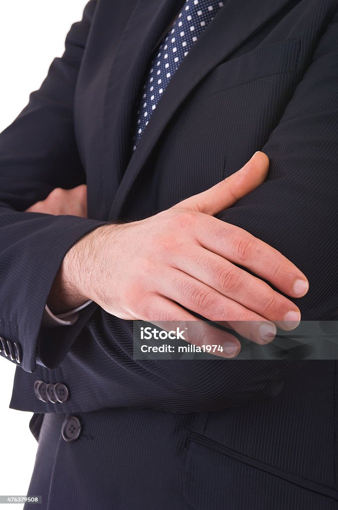 Business man with arms crossed. 2015 Stock Photo