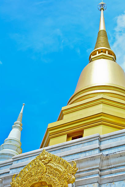 istock WAT JED YOD , Beautiful white pagoda at twilight time 476379956
