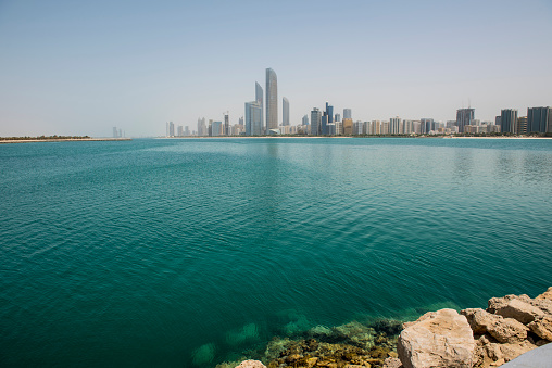A view over the bay of Abu Dhabi Skyline