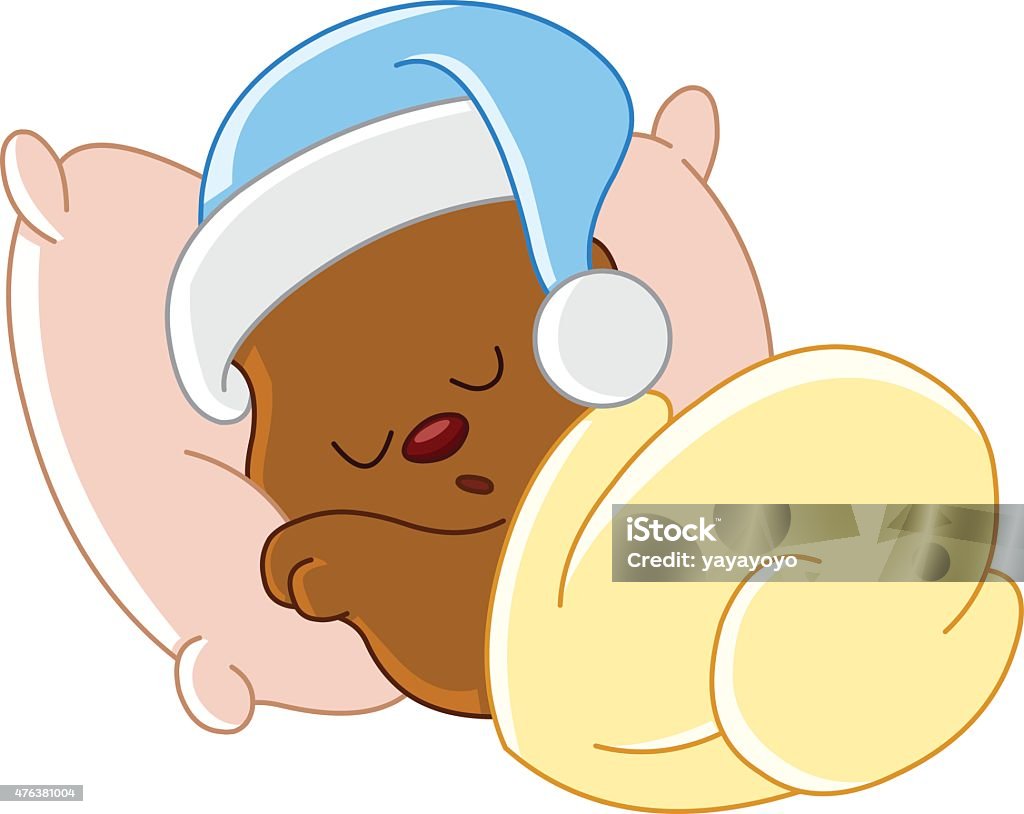 Ours en peluche de couchage - clipart vectoriel de Dormir libre de droits