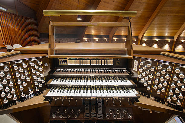 istock Church Pipe Organ Keyboards 476381751