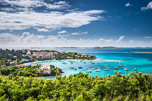 cruz bay, st. john - us virgin islands foto e immagini stock