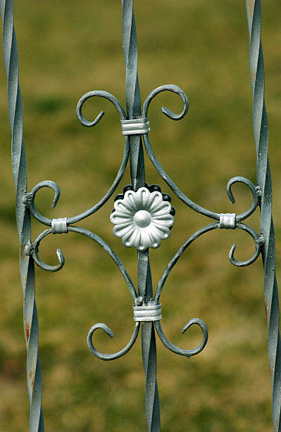 istock Vintage metal door  decoration 476384612