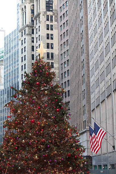 istock Large Christmas tree near Wall Street 476384653
