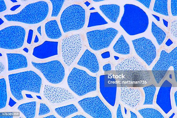 Foto de Mosaicos De Azulejos Azuis e mais fotos de stock de Artigo de decoração - Artigo de decoração, Azul, Bandeja