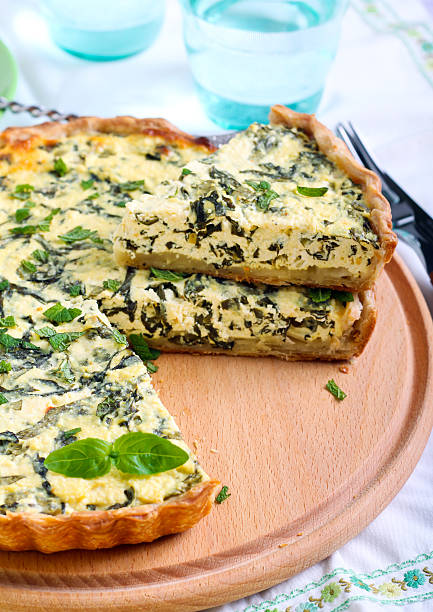 istock Feta cheese and spinach  tart, 476388516