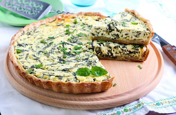 istock Feta cheese and spinach  tart 476388518