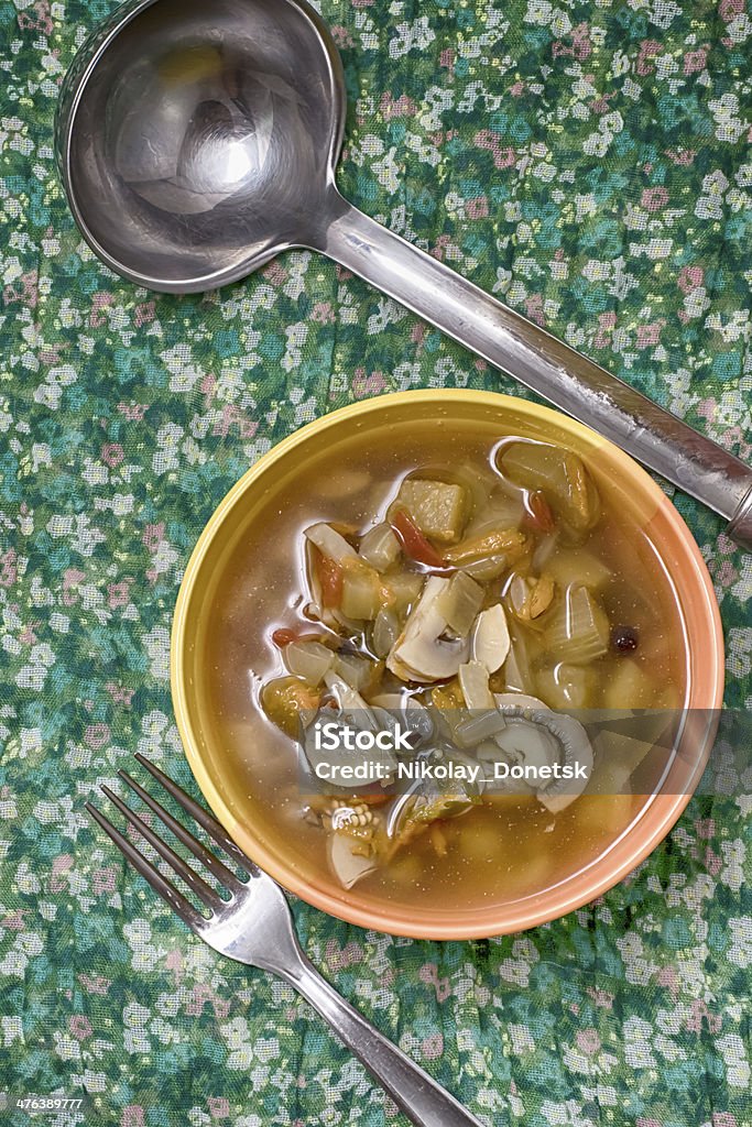 Sopa de champiñones - Foto de stock de Apio libre de derechos