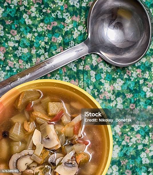 Mushroom Soup Stock Photo - Download Image Now - Bowl, Cabbage, Celery