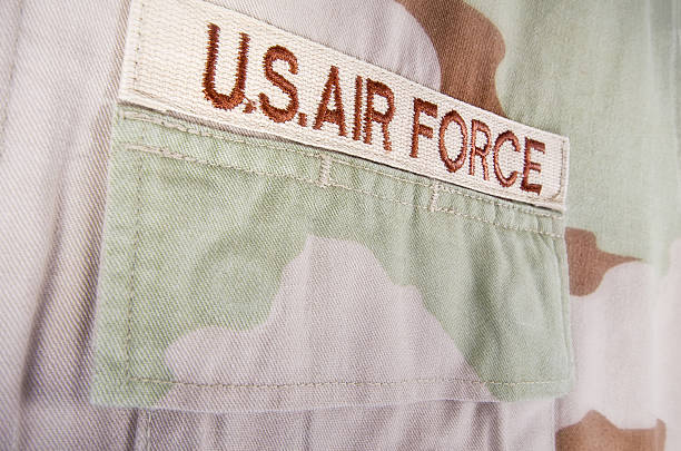 istock Camouflage desert uniform closeup 476391235