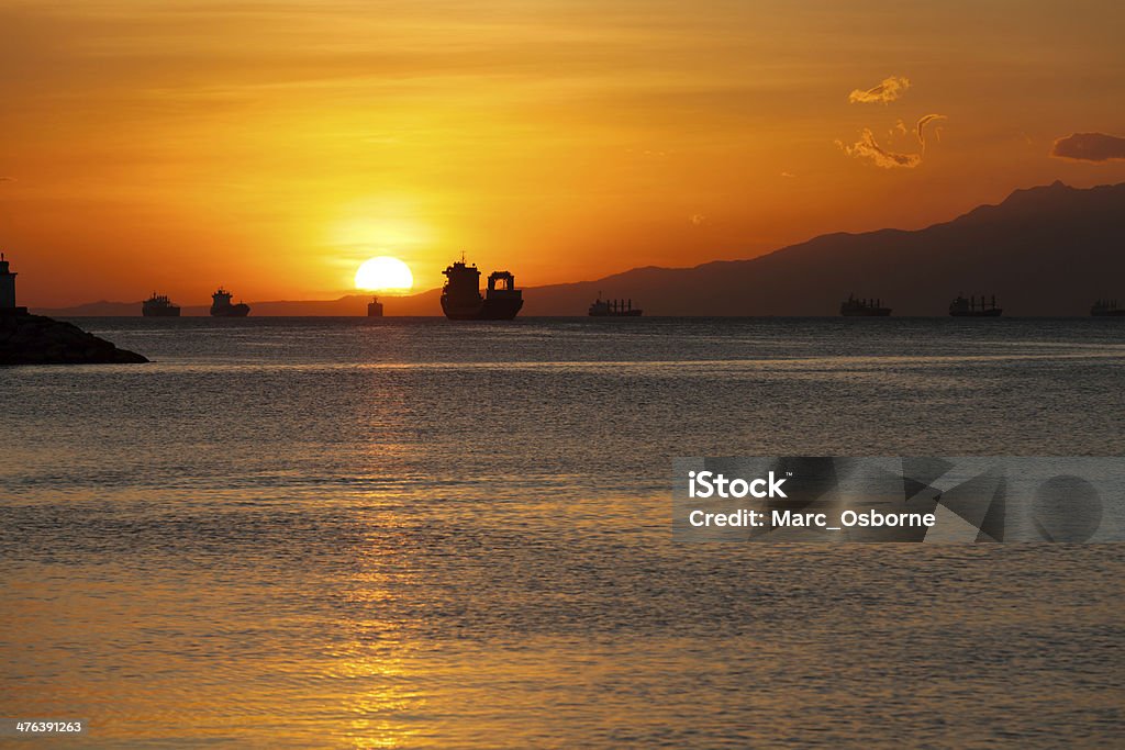 Atardecer en la bahía de Manila - Foto de stock de Agua libre de derechos