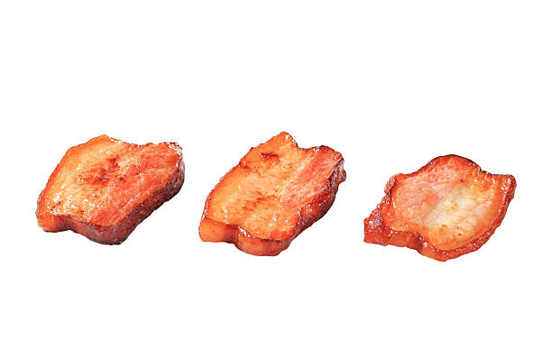 istock Pan fried pieces of salt pork 476391366