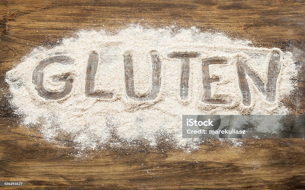 Le gluten mot - Photo de Maladie cœliaque libre de droits