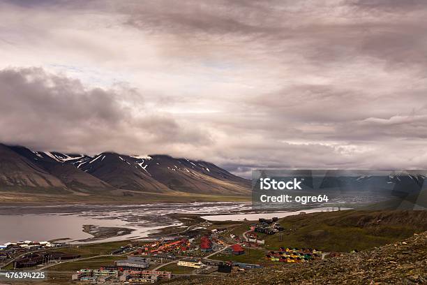 Longyearbyen Stock Photo - Download Image Now - Arctic, Backgrounds, Cloud - Sky