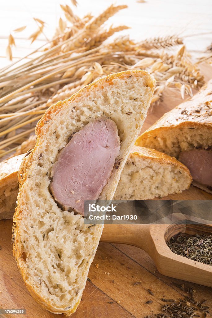 돼지 안심 있는 식빵 brown - 로열티 프리 갈색 스톡 사진
