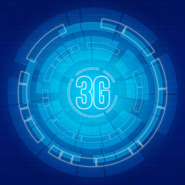 синий фон с цифровыми элементами 3 g - 3g стоковые фото и изображения
