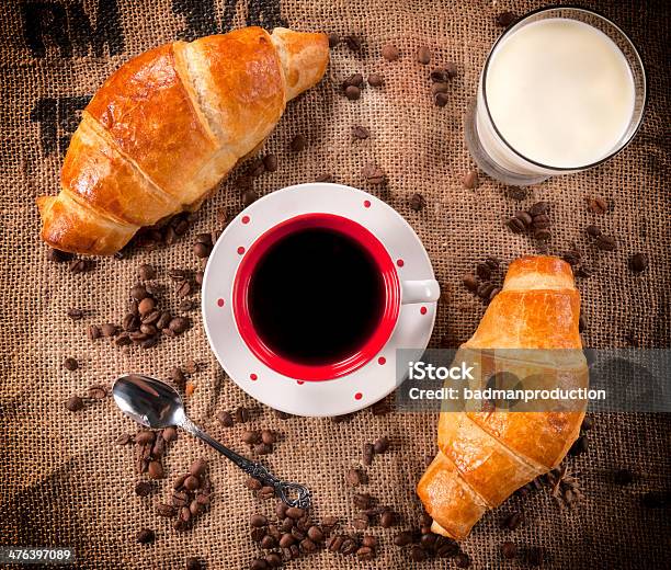 Frühstückzeit Stockfoto und mehr Bilder von Ansicht aus erhöhter Perspektive - Ansicht aus erhöhter Perspektive, Brotsorte, Café