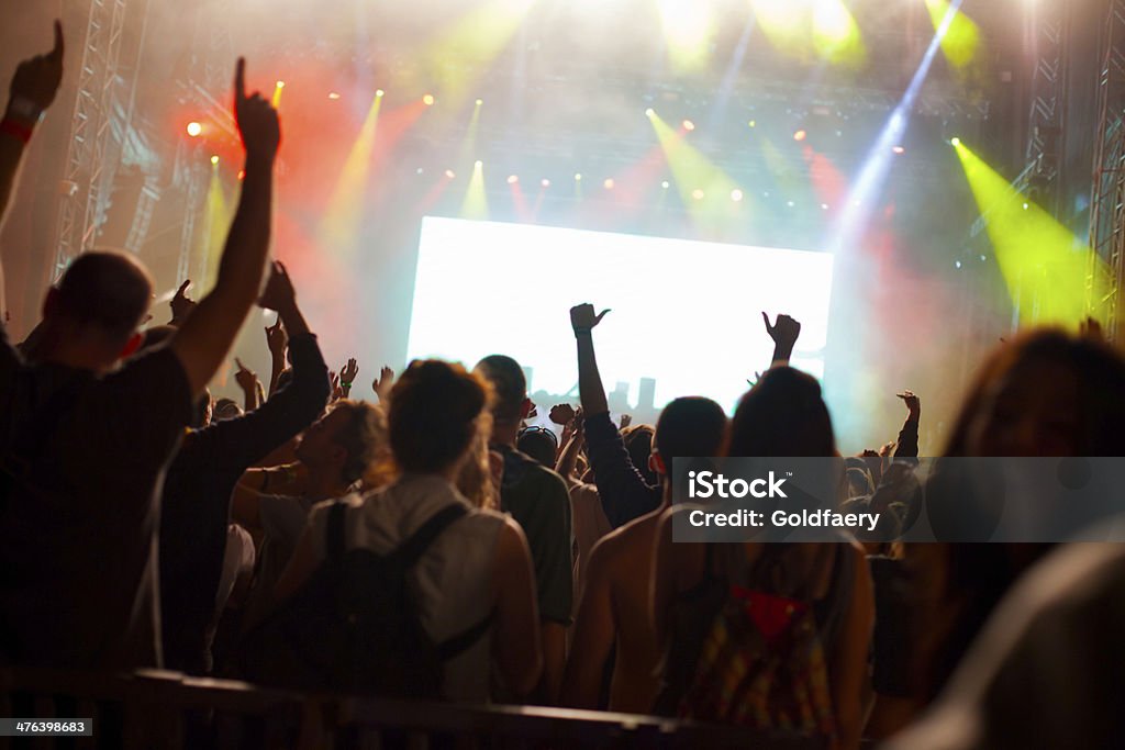 Folla di concerti - Foto stock royalty-free di Adolescente