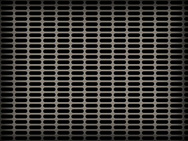 istock metal grid backgrounds with many holed 476400435