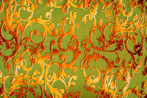 Texture of Vines on the fabric