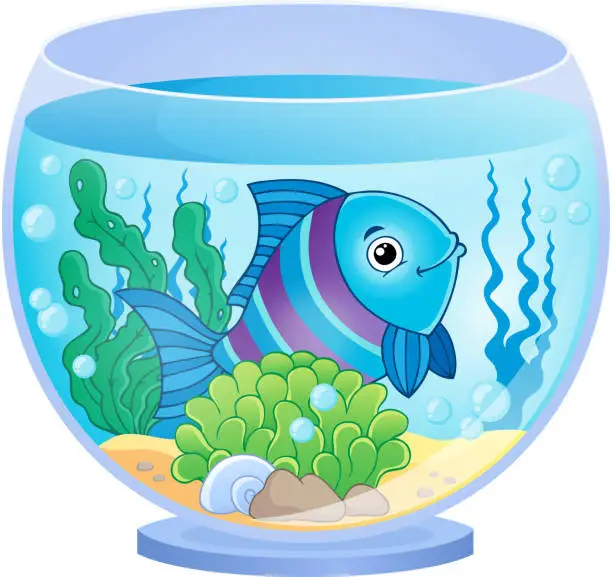 Vector illustration of Aquarium theme image 8