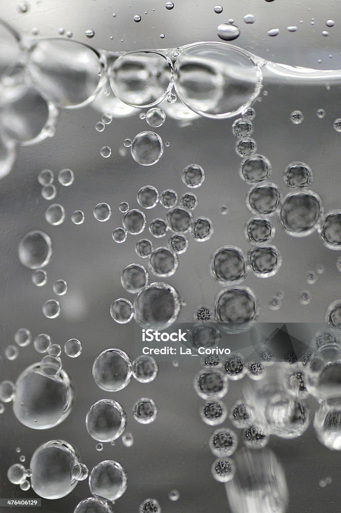 Close-up de bolhas de água cristalina - Foto de stock de Bebida royalty-free