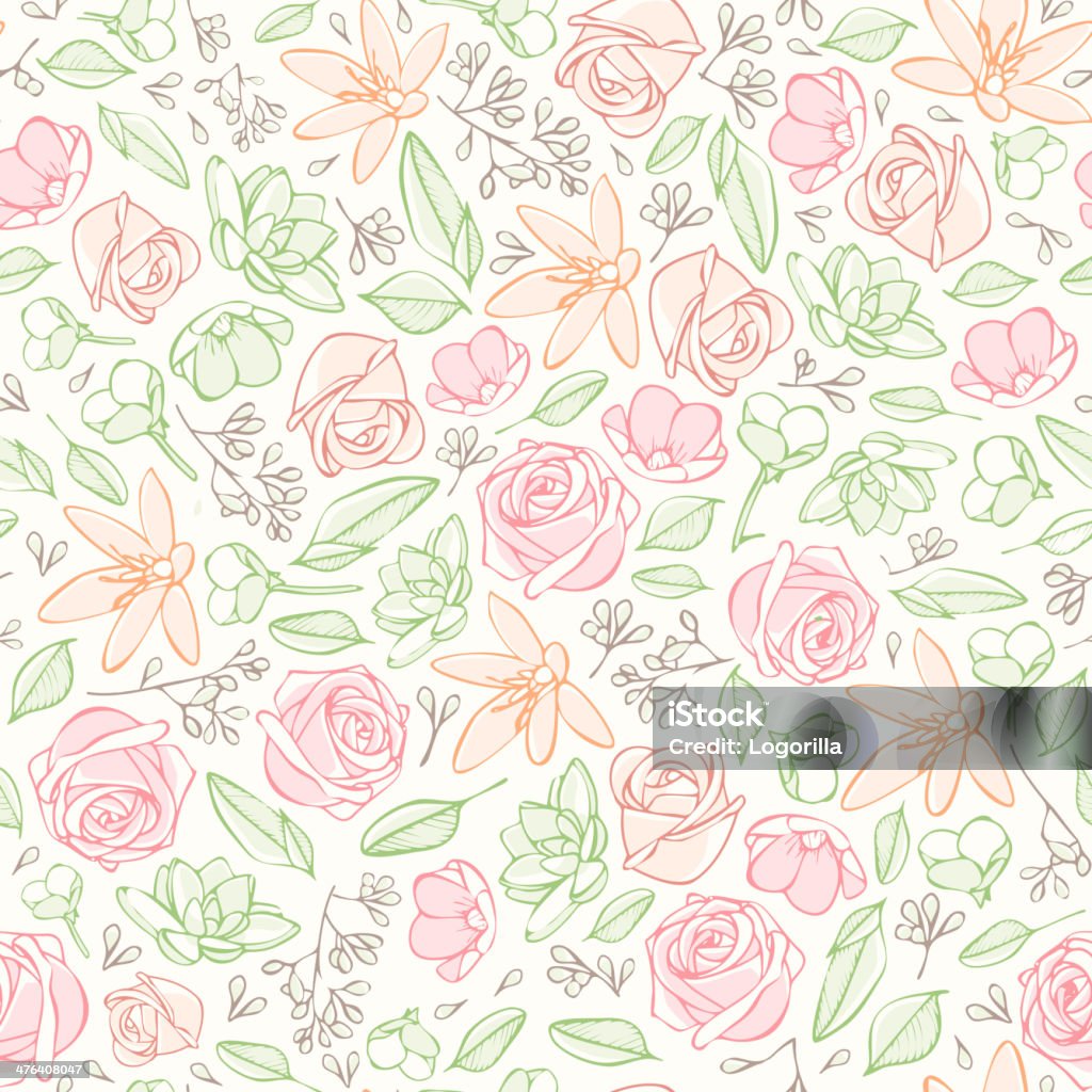 The Spring Stock Pattern Seamless Spring Pattern Stock Illustration - Download Image Now ...
