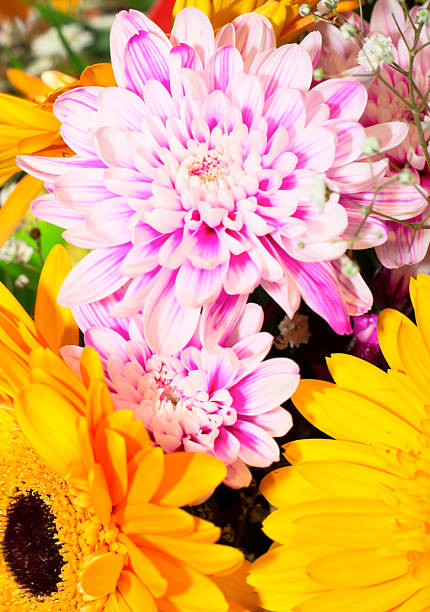 istock Beautiful fresh bouquet with gerberas. 476408857
