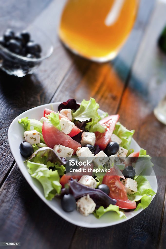 Dieta e saudável Salada Mediterrâneo - Royalty-free Alface Foto de stock