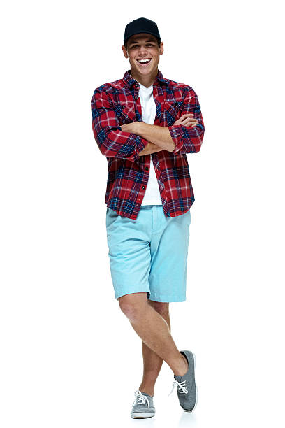 istock Cheerful casual man standing with arms crossed 476409528