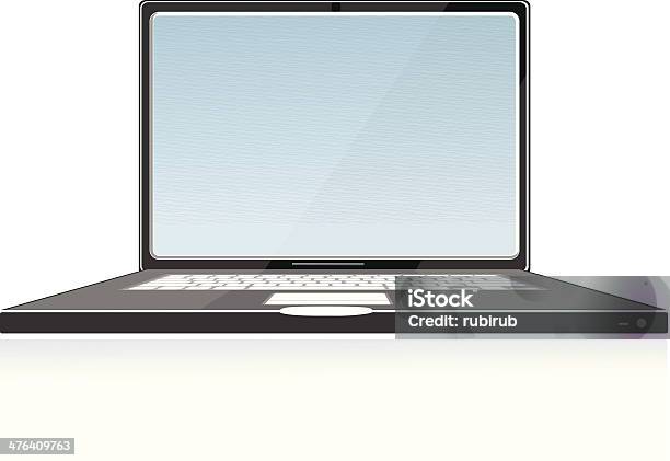 Laptop - Stockowe grafiki wektorowe i więcej obrazów Aluminium - Aluminium, Bez ludzi, Białe tło