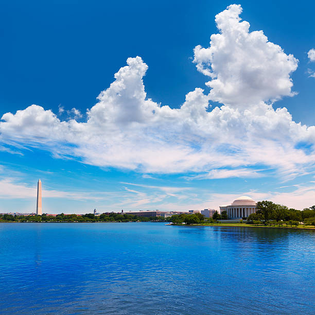 istock Thomas Jefferson and Washington memorial DC 476412082