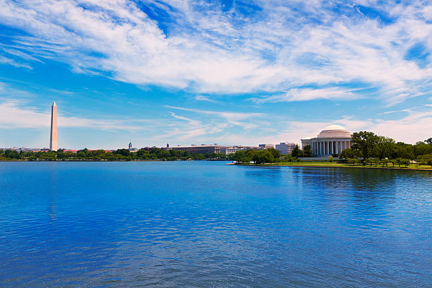 istock Thomas Jefferson and Washington memorial DC 476417674