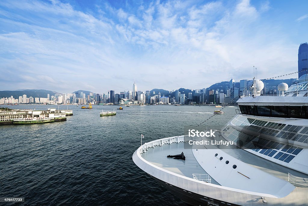 홍콩 - 로열티 프리 요트-레크리에이션 선박 스톡 사진